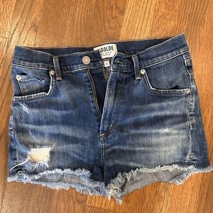 AGOLDE High Rise Cut Off Shorts